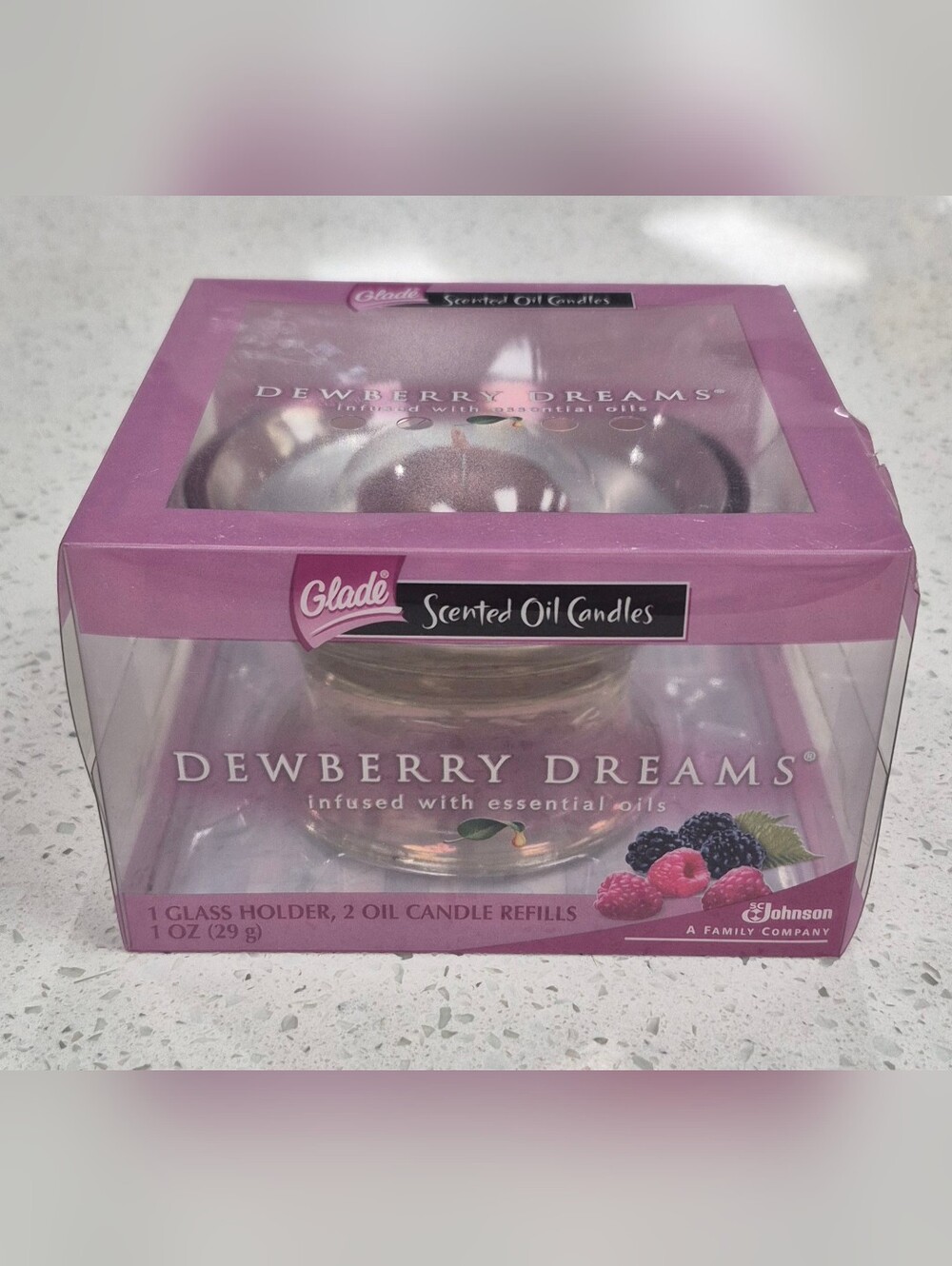 Glade Dewberry Dreams Scented Oil Candle DISCONTINUED